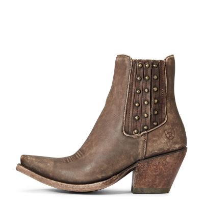 Ariat Eclipse Bej Rengi Kahverengi Western Csizma Bayan (38066-130)